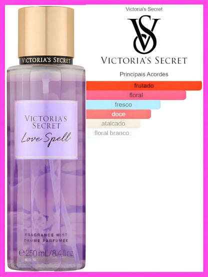 Body Splash Victoria’s Secret Love Spell Fragrance Mist 250ml Feminino Original