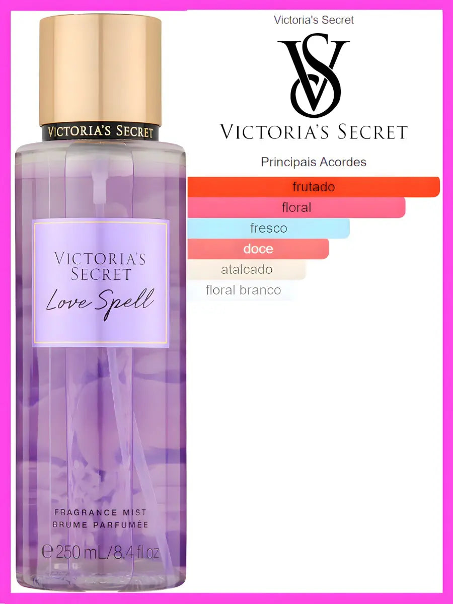 Body Splash Victoria’s Secret Love Spell Fragrance Mist 250ml Feminino Original