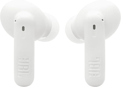 Fone de Ouvido JBL Wave Beam 2 Bluetooth True Wireless com Cancelamento de Ruído Branco e Preto