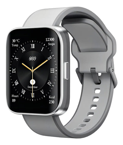 Smartwatch QCY GS S9 Urban AMOLED 1,95" com GPS, Chamadas Bluetooth e 5ATM Cinza Original