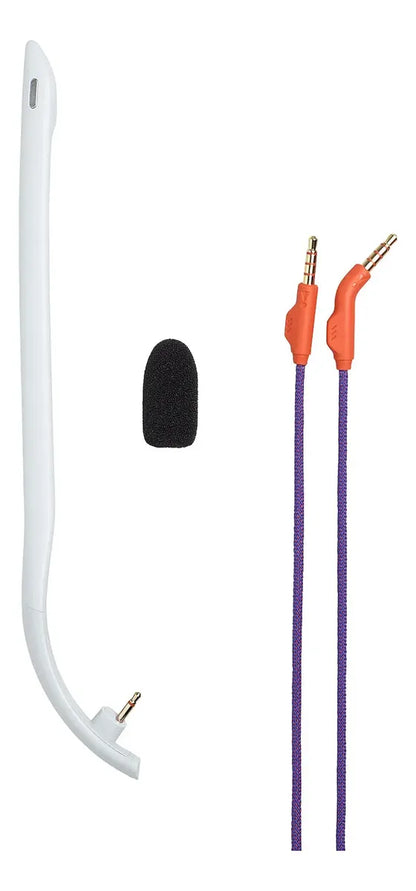 Headset Gamer JBL Quantum 250 com Microfone e Cabo P2 Branco e Laranja Original
