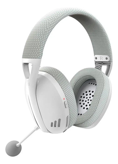 Headset Gamer Redragon Ire Pro H848G Wireless com Som 7.1 e Microfone Removível Branco e Cinza Original