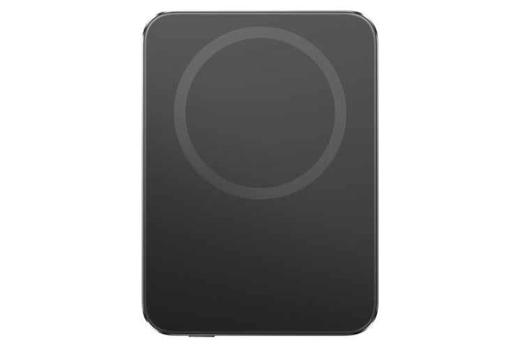 Carregador Portátil Xiaomi Ultra Thin Magnetic Power Bank 5000mAh 15W Wireless USB-C Graphite Black e Prata