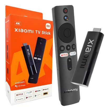 Xiaomi Mi TV Stick 4K com Android TV 11, Controle por Voz e Google Assistant Preto Original